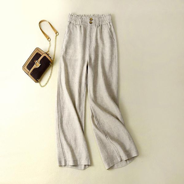 women's pants & capris 2021 spring and autumn linen casual baggy straight-leg trousers high waist cotton, Black;white
women's pants & capris 2021 spring and autumn linen casual baggy straight-leg trousers high waist cotton, Black;white