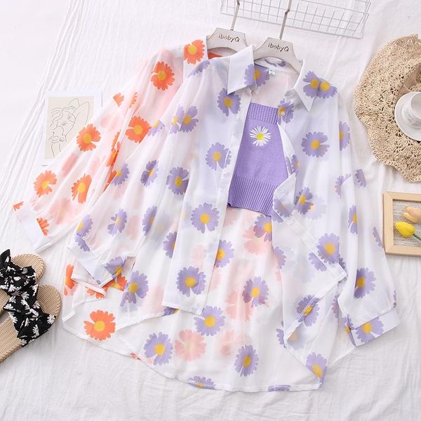 women's jackets 2021 summer women flower print sunscreen shirt black orange blue green purple long-sleeve chiffon coat casual loose ves, Black;brown
women's jackets 2021 summer women flower print sunscreen shirt black orange blue green purple long-sleeve chiffon coat casual loose ves, Black;brown
