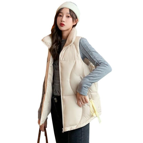 women's vests women waistcoat female sleeveless vest jacket warm puffer coat autumn winter cotton coats thick ladies casual, Black;white
women's vests women waistcoat female sleeveless vest jacket warm puffer coat autumn winter cotton coats thick ladies casual, Black;white