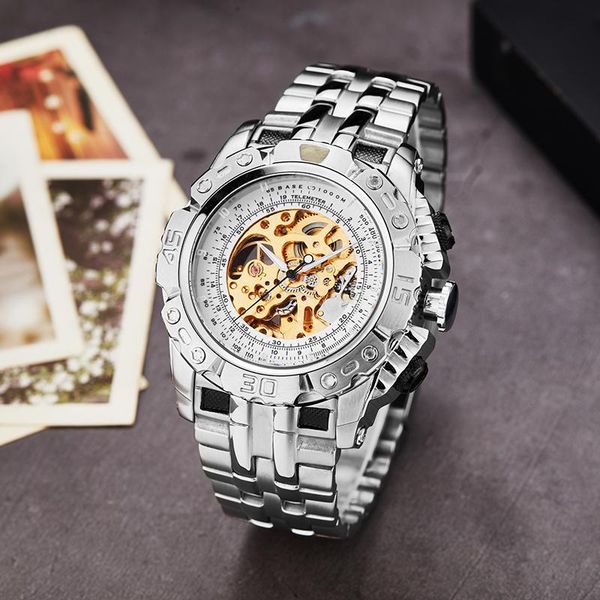 wristwatches luxury business golden mechanical wristwatch men's watch stainless steel strap gift 20021 selling products, Slivery;brown
wristwatches luxury business golden mechanical wristwatch men's watch stainless steel strap gift 20021 selling products, Slivery;brown