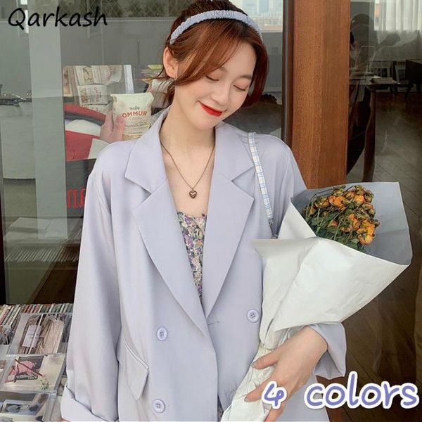 blazers women vintage chic korean fashion simple double breasted ladies outwear all-match summer sun-proof ins femme clothes women's su, White;black
blazers women vintage chic korean fashion simple double breasted ladies outwear all-match summer sun-proof ins femme clothes women's su, White;black