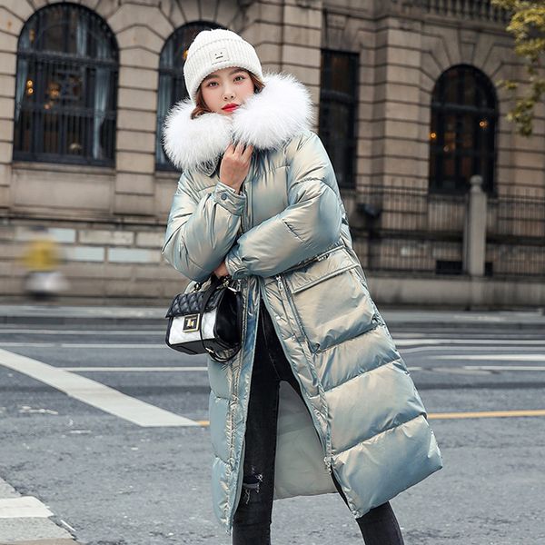 Winter Glossy Parkas Women Fashion Fur Hooded Pockets Winter Coats Women Elegant Long Cotton Jackets Coat Female, Black
Winter Glossy Parkas Women Fashion Fur Hooded Pockets Winter Coats Women Elegant Long Cotton Jackets Coat Female, Black