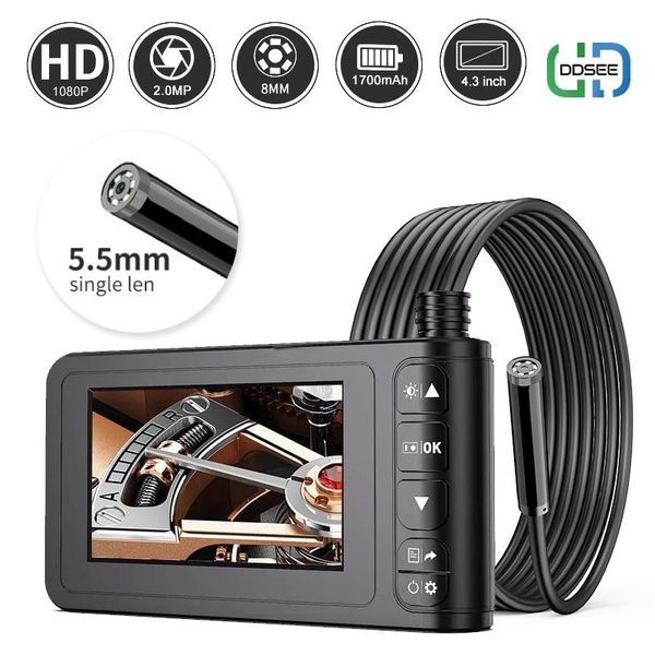 cameras 1080p digital borescope inspection camera with 5.5mm ip67 waterproof sewer 4.3" lcd screen for car checking
cameras 1080p digital borescope inspection camera with 5.5mm ip67 waterproof sewer 4.3" lcd screen for car checking