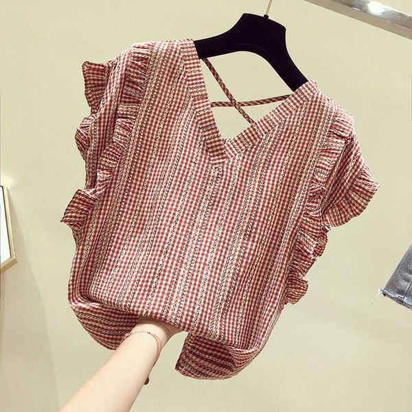 women striped blouse shirt long sleeve v-neck shirts casual et chemisier femme blusas mujer de moda 210601, White
women striped blouse shirt long sleeve v-neck shirts casual et chemisier femme blusas mujer de moda 210601, White