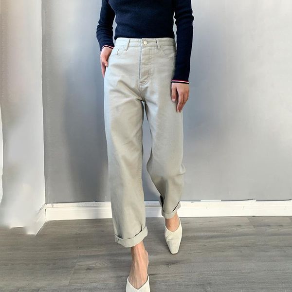 women's pants & capris women denim jeans high waist 2021 summer straight lady long casual clothing, Black;white
women's pants & capris women denim jeans high waist 2021 summer straight lady long casual clothing, Black;white