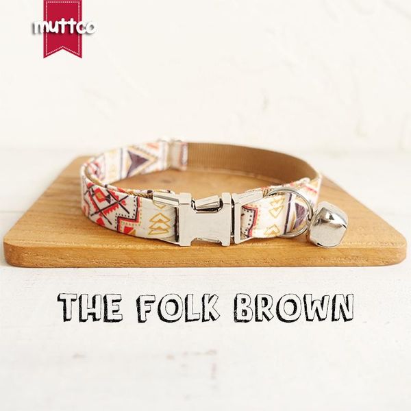 cat collars & leads 10pcs/lot muttco retailing handmade collar the folk brown 2 sizes ucc058
cat collars & leads 10pcs/lot muttco retailing handmade collar the folk brown 2 sizes ucc058