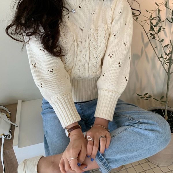 women's sweaters solid-colored sweater sweet autumn, winter long sleeve clothes short neck female ud4j, White;black
women's sweaters solid-colored sweater sweet autumn, winter long sleeve clothes short neck female ud4j, White;black