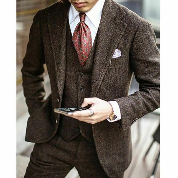 men's suits & blazers vintage winter herringbone mens formal business blazer wedding groom tuxedo 3 pieces jacket vest pants set costum, White;black
men's suits & blazers vintage winter herringbone mens formal business blazer wedding groom tuxedo 3 pieces jacket vest pants set costum, White;black