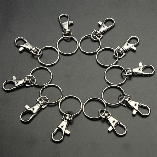 keychains 10pcs/set key chain silver metal swivel lobster clasp clips hooks keychain jewelry accessories trendy split ring
keychains 10pcs/set key chain silver metal swivel lobster clasp clips hooks keychain jewelry accessories trendy split ring