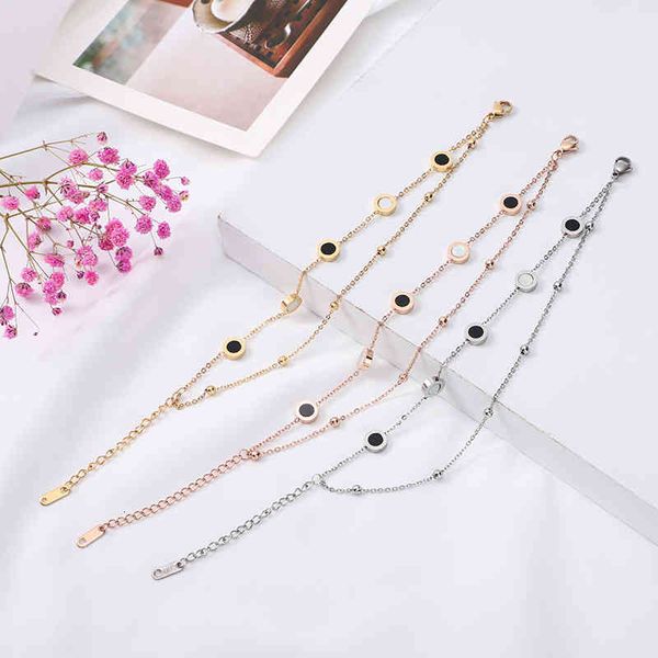 bracelet titanium steel fashion niche design simple women double-layer bracelet inlaid cuban, Black
bracelet titanium steel fashion niche design simple women double-layer bracelet inlaid cuban, Black