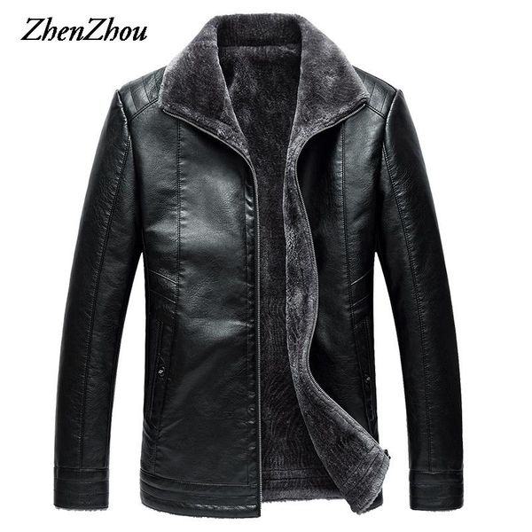 men's fur & faux solid pu business leather jacket men motorcycle 2021 casual warm winter male wool liner thicking plus size xxxl, Black
men's fur & faux solid pu business leather jacket men motorcycle 2021 casual warm winter male wool liner thicking plus size xxxl, Black