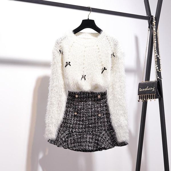 skirts suits set two ruffles skirt mini piece sweater spring o-neck bow a-line casual loose fashion autumn 2, Black
skirts suits set two ruffles skirt mini piece sweater spring o-neck bow a-line casual loose fashion autumn 2, Black