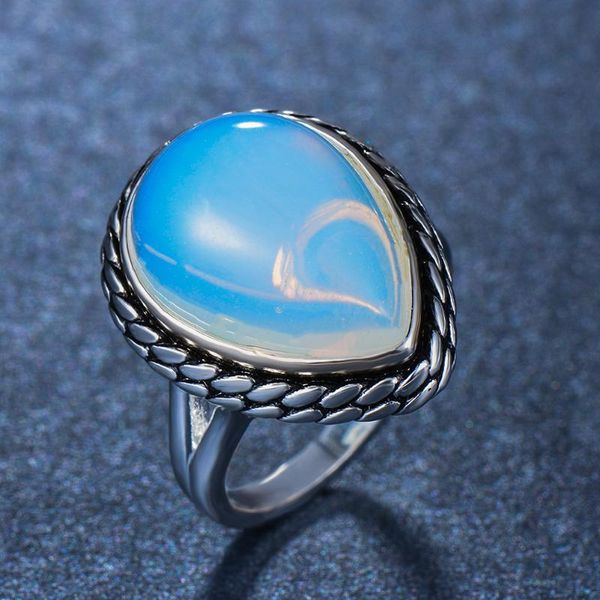 wedding rings cute female big water drop moonstone ring fashion silver color bands jewelry promise love engagement for women, Slivery;golden
wedding rings cute female big water drop moonstone ring fashion silver color bands jewelry promise love engagement for women, Slivery;golden