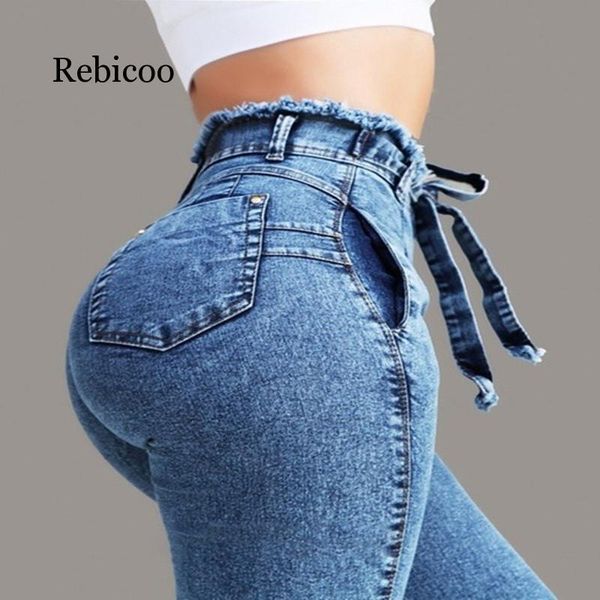 elastic ladies jeans fashion personality high waist trousers slim casual female feet women women's, Blue
elastic ladies jeans fashion personality high waist trousers slim casual female feet women women's, Blue
