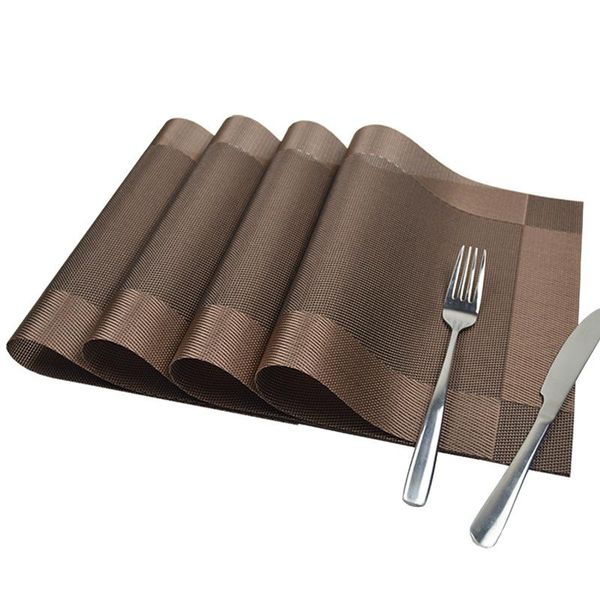 mats & pads 12"x18"in table mat heat stain resistant home decoration anti-slip pvc pad european modern placemat
mats & pads 12"x18"in table mat heat stain resistant home decoration anti-slip pvc pad european modern placemat