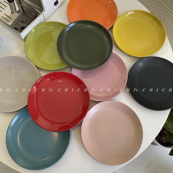dishes & plates ins tableware simple korean fresh pure color series ceramic flat plate western homestay household
dishes & plates ins tableware simple korean fresh pure color series ceramic flat plate western homestay household