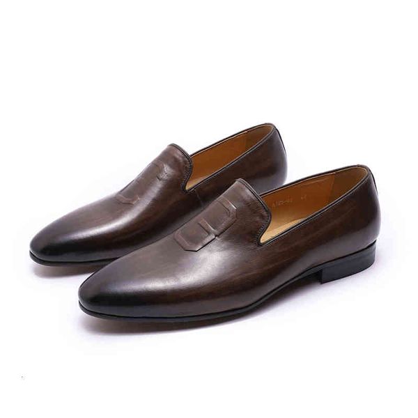 dress shoes men loafers hand painted brown leather casual for luxury suit formal genuine h6l2, Black
dress shoes men loafers hand painted brown leather casual for luxury suit formal genuine h6l2, Black