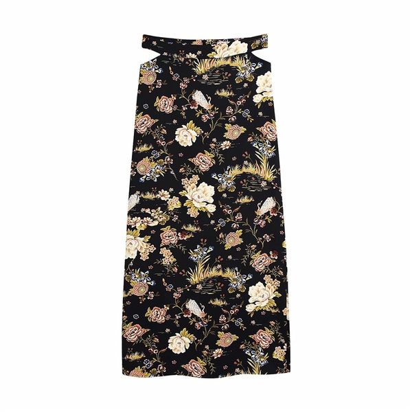 vintage women floral print skirts fashion ladies hollow out long boho female side slit beach girls chic 210427, Black
vintage women floral print skirts fashion ladies hollow out long boho female side slit beach girls chic 210427, Black