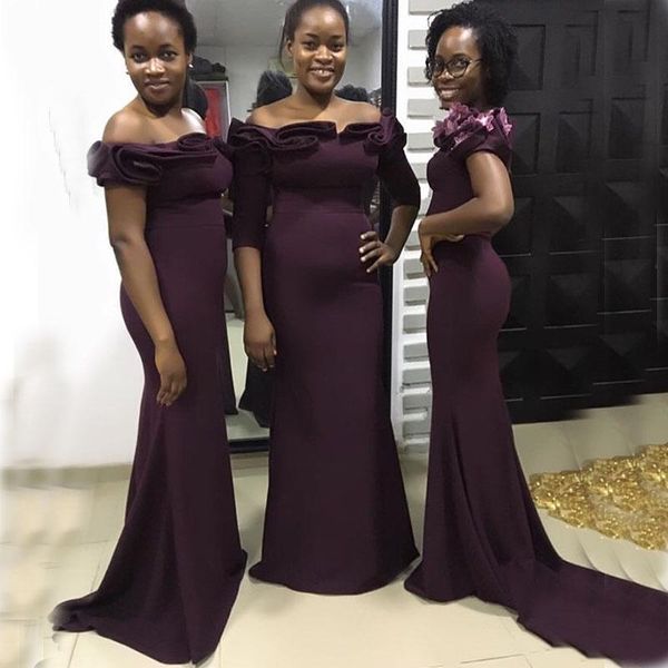 bridesmaid dress yiminpwp grape mermaid dresses off shoulder sweep train draped garden plus size wedding guest evening party gowns, White;pink
bridesmaid dress yiminpwp grape mermaid dresses off shoulder sweep train draped garden plus size wedding guest evening party gowns, White;pink