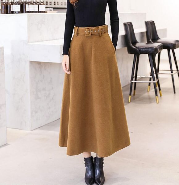 men's pants 2021 winter maxi wool skirts for women of the vintage with a high waist belt female casual skirt streetwear long, red khaki, Black
men's pants 2021 winter maxi wool skirts for women of the vintage with a high waist belt female casual skirt streetwear long, red khaki, Black