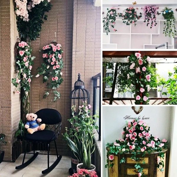 decorative flowers & wreaths artificial rose vine, length 95cm, 18 heads, home decoration, wedding ceiling vine winding, outdoor garden wall
decorative flowers & wreaths artificial rose vine, length 95cm, 18 heads, home decoration, wedding ceiling vine winding, outdoor garden wall