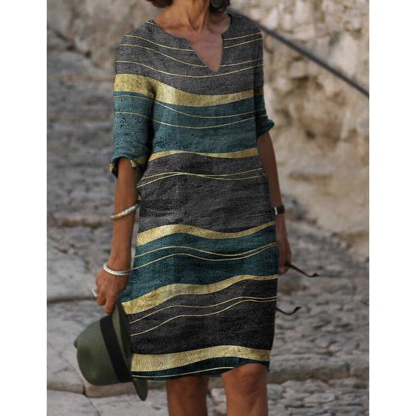 elegant vintage striped printed dress for women's clothing 2021autumn new loose casual v-neck midi dresses ladies robe oversized y1006, Black;gray
elegant vintage striped printed dress for women's clothing 2021autumn new loose casual v-neck midi dresses ladies robe oversized y1006, Black;gray