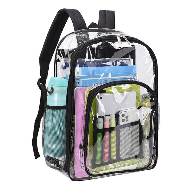 backpack clear for men women heavy duty school bag bookbag vc plastic transparent boys girls teens traval daypack
backpack clear for men women heavy duty school bag bookbag vc plastic transparent boys girls teens traval daypack