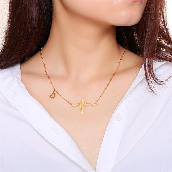 pendant necklaces korea fashion stainless steel jewelry heart map for women neck chain golden female gift items, Silver
pendant necklaces korea fashion stainless steel jewelry heart map for women neck chain golden female gift items, Silver