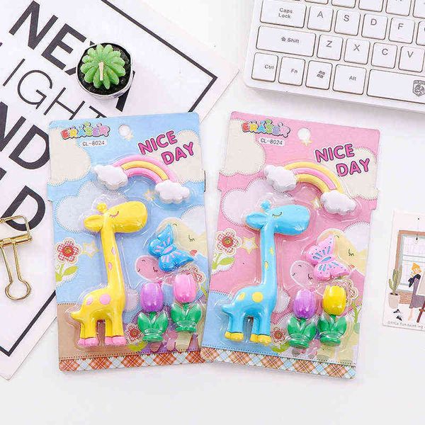 creative cartoon insert card giraffe rainbow korean eraser student rubber stationery school suppli
creative cartoon insert card giraffe rainbow korean eraser student rubber stationery school suppli