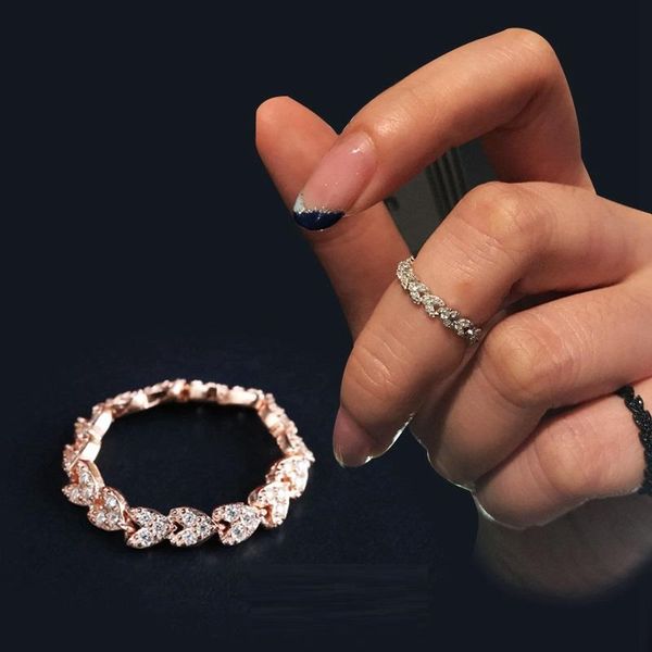 wedding rings fashion copper zircon stack finger ring olive leaves wheat ear soft row chain women jewelry, Slivery;golden
wedding rings fashion copper zircon stack finger ring olive leaves wheat ear soft row chain women jewelry, Slivery;golden