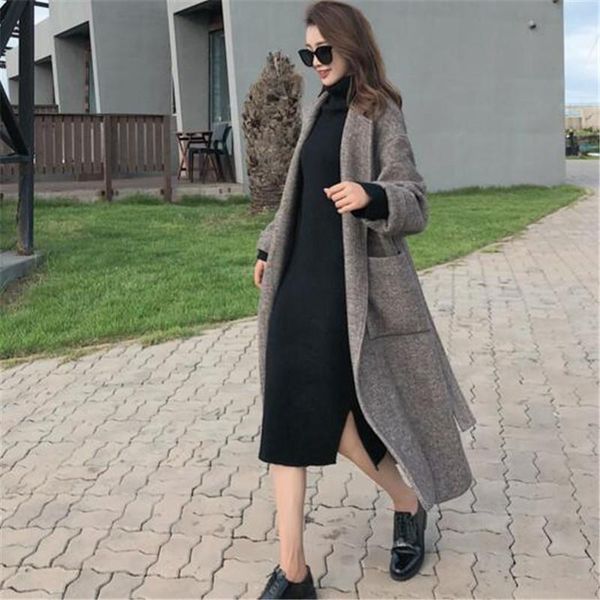 women's wool & blends korean style lace woman coats autumn thickened long coat women woolen windbreaker fashion herringbone outerwear c, Black
women's wool & blends korean style lace woman coats autumn thickened long coat women woolen windbreaker fashion herringbone outerwear c, Black