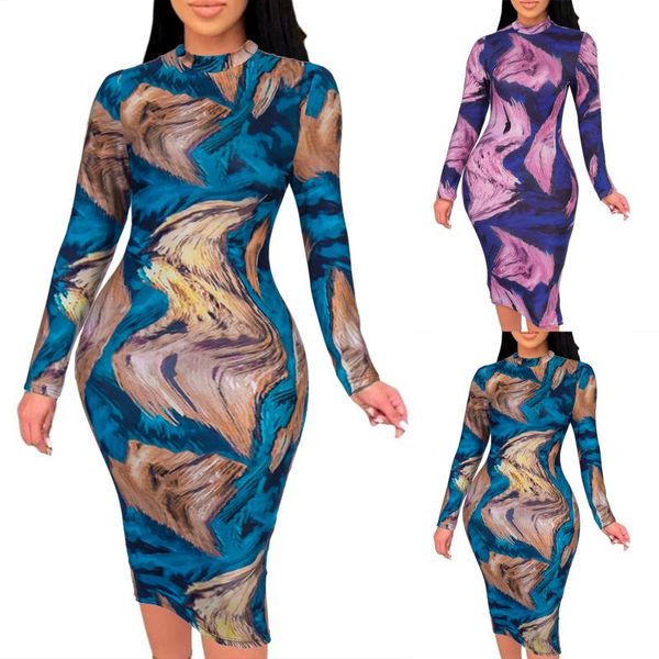casual dresses vintage long sleeves dress women's colorful print slim bodycon female paisley sheath keen-length, Black;gray
casual dresses vintage long sleeves dress women's colorful print slim bodycon female paisley sheath keen-length, Black;gray