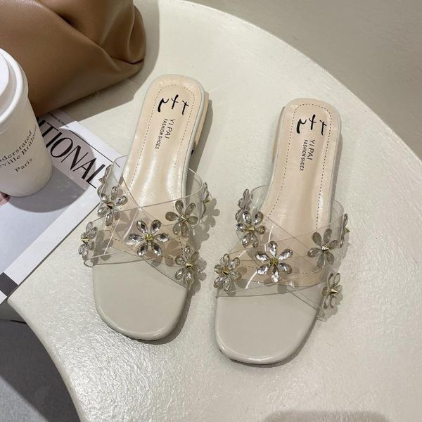 slippers cross rhinestone sandals 2021 summer fashion transparent korean low heeled flip flops for women, Black
slippers cross rhinestone sandals 2021 summer fashion transparent korean low heeled flip flops for women, Black