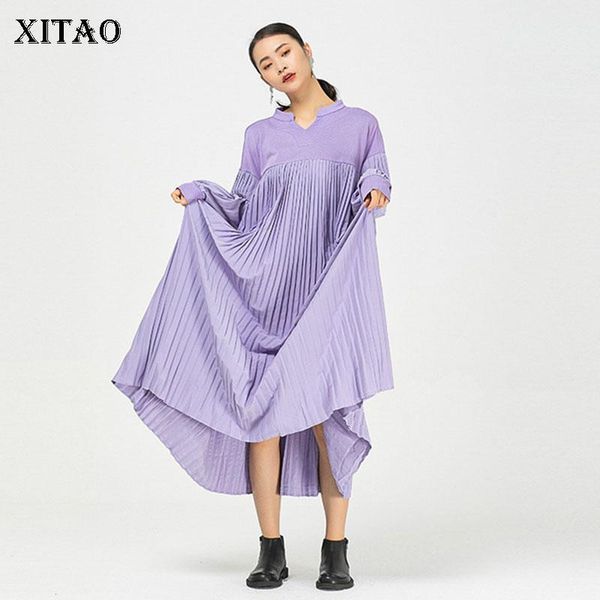 casual dresses xitao pleated dress plus size goddess fan style full sleeve patchwork minority loose elegant 2021 autumn zy1591, Black;gray
casual dresses xitao pleated dress plus size goddess fan style full sleeve patchwork minority loose elegant 2021 autumn zy1591, Black;gray