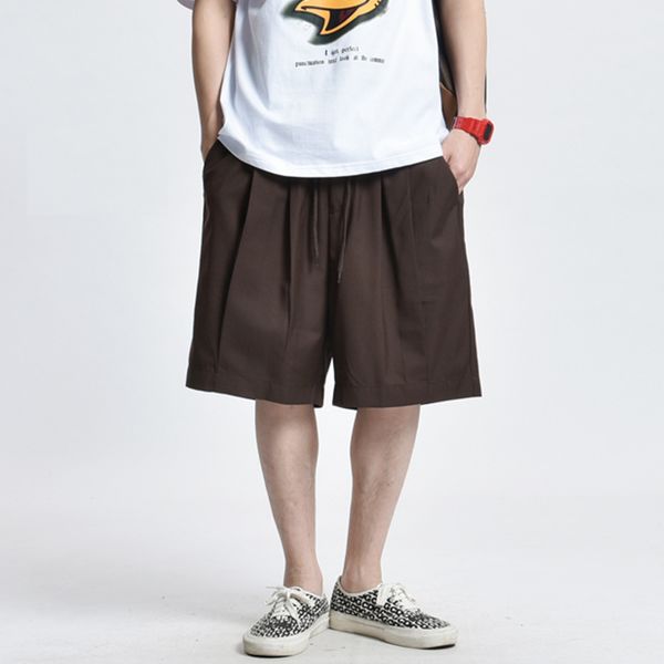 fashionable shorts solid casual men's brand elastic waist capris summer street trend loose pants, White;black
fashionable shorts solid casual men's brand elastic waist capris summer street trend loose pants, White;black