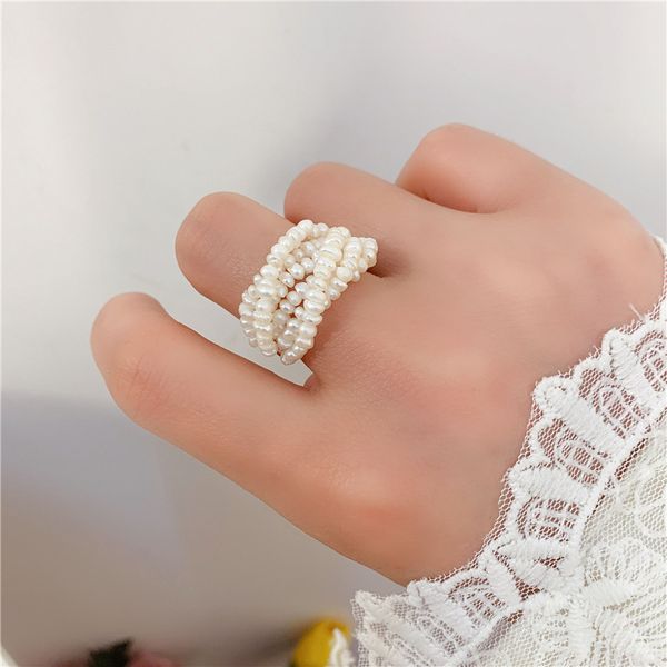 freshwater millet bead band rings palace retro baroque multi-layer winding handmade joint-ring plated 24k color fidelity real gold net red r, Silver
freshwater millet bead band rings palace retro baroque multi-layer winding handmade joint-ring plated 24k color fidelity real gold net red r, Silver