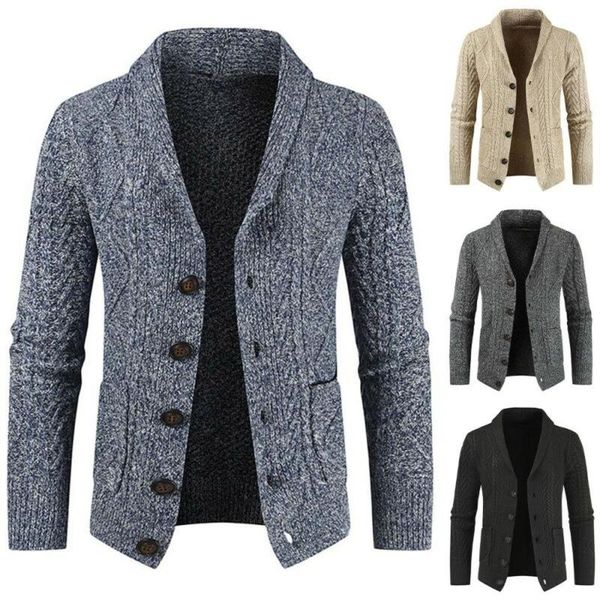 men's hoodies & sweatshirts men chunky knitted coat cardigan slim warm shawl sweater jumper winter knitwear, Black
men's hoodies & sweatshirts men chunky knitted coat cardigan slim warm shawl sweater jumper winter knitwear, Black