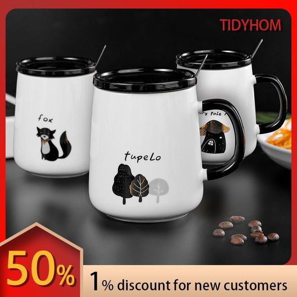 mugs nordic modern light luxury style creative breakfast with lid spoon ceramic mug home drinking coffee cup gift between friends
mugs nordic modern light luxury style creative breakfast with lid spoon ceramic mug home drinking coffee cup gift between friends