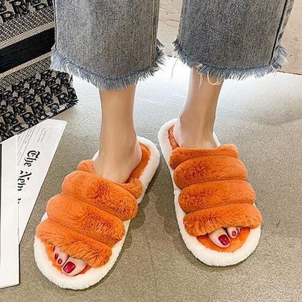 slippers plus size women's cotton shoes winter furry for home thick bottom casual indoor wear couple warm fur slides, Black
slippers plus size women's cotton shoes winter furry for home thick bottom casual indoor wear couple warm fur slides, Black