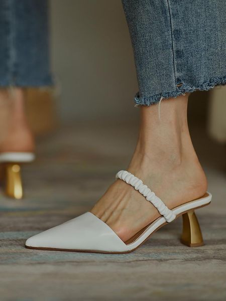 dress shoes pointed toe women mule white leather prom party pumps french stylish summer sandals elastic zapatillas femmes, Black
dress shoes pointed toe women mule white leather prom party pumps french stylish summer sandals elastic zapatillas femmes, Black