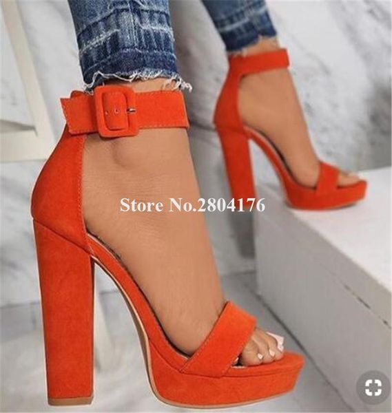 test women fashion open toe suede leather hign platform chunky heel sandals orange pink red thick high heels, Black
test women fashion open toe suede leather hign platform chunky heel sandals orange pink red thick high heels, Black