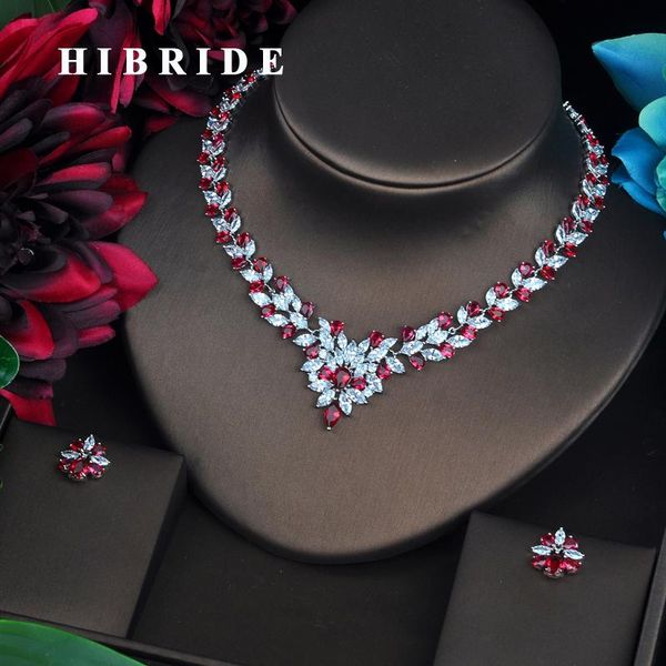 earrings & necklace hibride luxury red flower wreath shape cubic zircon jewelry set for women bride wedding accessories wholesale n-479, Silver
earrings & necklace hibride luxury red flower wreath shape cubic zircon jewelry set for women bride wedding accessories wholesale n-479, Silver