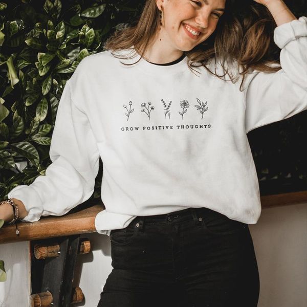 grow positive thoughts sunflowers woman sweatshirt floral print winter clothes women streetwear sleeve sweatshirts vintage women's hoo, Black
grow positive thoughts sunflowers woman sweatshirt floral print winter clothes women streetwear sleeve sweatshirts vintage women's hoo, Black