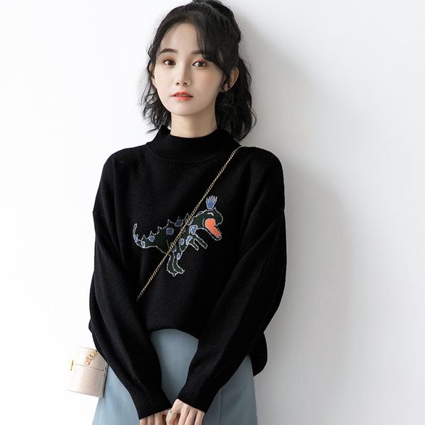 fashion cartoon print autumn winter 2021 ladies knitted sweater women o-neck full sleeve jumper pullovers black sweaters women's, White;black
fashion cartoon print autumn winter 2021 ladies knitted sweater women o-neck full sleeve jumper pullovers black sweaters women's, White;black