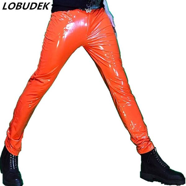 colors spring autumn men thin skinny motorcycle leather pants fashion tide hip hop rock singer stretch slim fit pu trousers men's, Black
colors spring autumn men thin skinny motorcycle leather pants fashion tide hip hop rock singer stretch slim fit pu trousers men's, Black