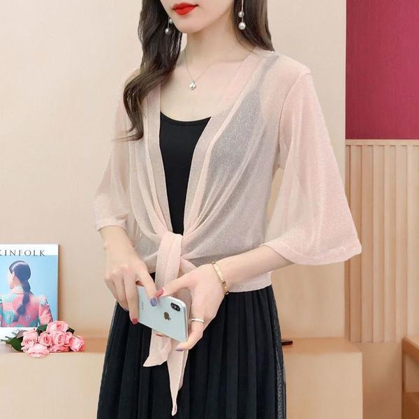 women's jackets 2021 sun protection clothing three quarter sleeve bright silk jacket anti ultraviolet summer beach ice sunscreen shirt, Black;brown
women's jackets 2021 sun protection clothing three quarter sleeve bright silk jacket anti ultraviolet summer beach ice sunscreen shirt, Black;brown