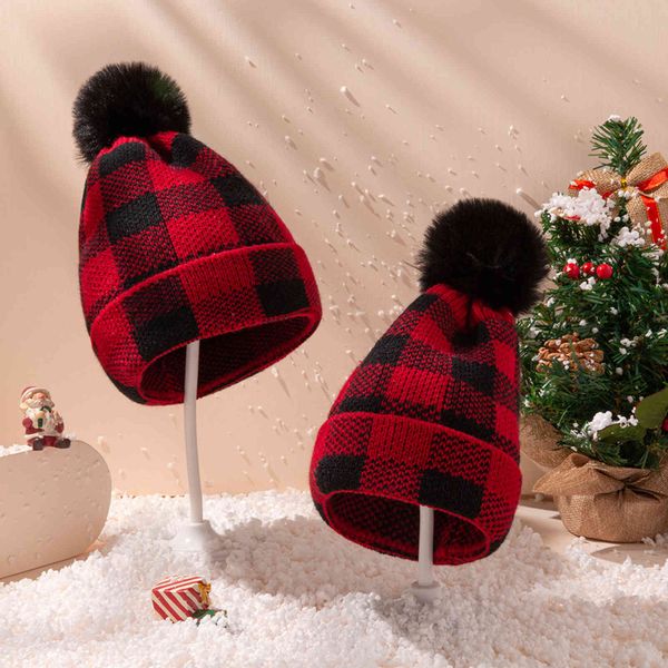 christmas headwarm custom beanie family knitting keep warm hats winter mom and baby fur pompom hat, Blue;gray
christmas headwarm custom beanie family knitting keep warm hats winter mom and baby fur pompom hat, Blue;gray