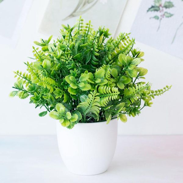 23x26cm artificial green grass white potted plants bonsai home garden living room el deskdecoration fake decorative flowers & wreaths
23x26cm artificial green grass white potted plants bonsai home garden living room el deskdecoration fake decorative flowers & wreaths