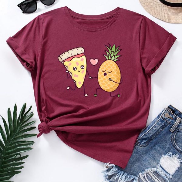 100%cotton women tshirt plus size lovely pineapple print t-shirt o neck short sleeve tshirts aesthetic clothes women's, White
100%cotton women tshirt plus size lovely pineapple print t-shirt o neck short sleeve tshirts aesthetic clothes women's, White