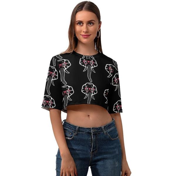 women's t-shirt elephant crop tee shirt pattern womens t o neck kawaii short sleeve summer polyester, White
women's t-shirt elephant crop tee shirt pattern womens t o neck kawaii short sleeve summer polyester, White